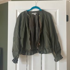 Khaki green cargo jacket
